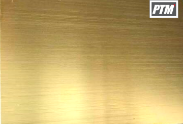 Tấm inox 304 vàng xước - Inox màu - Nẹp trang trí - Công Ty TNHH Đầu Tư Xuất Nhập Khẩu Và Thương Mại PTM
